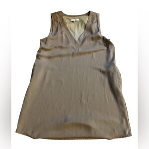 Naked Zebra Tan V-Neck Tank Top